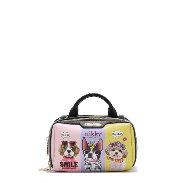 MIni Boston Double Zip Crossbody Bag