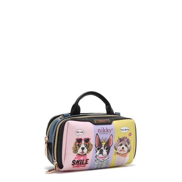 MIni Boston Double Zip Crossbody Bag