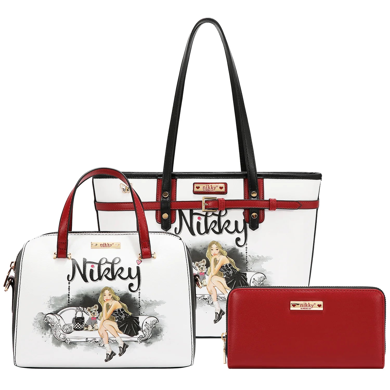 3PC Shopper, Crossbody and Wallet