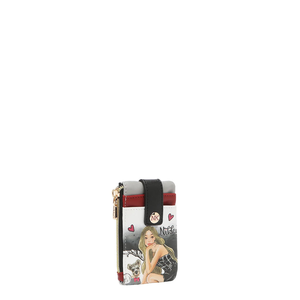 Mini Zip & Snap Button Card Holder