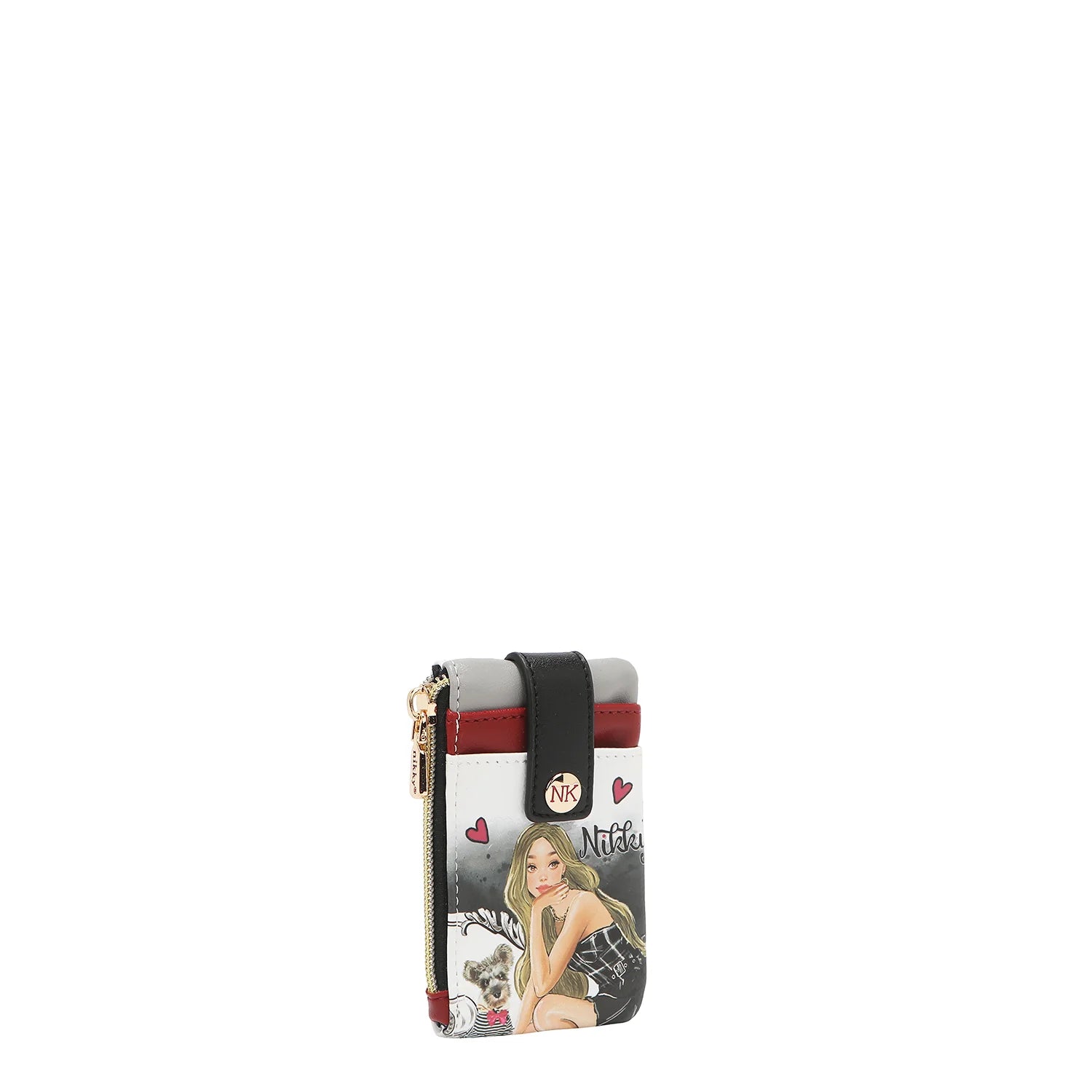 Mini Zip & Snap Button Card Holder