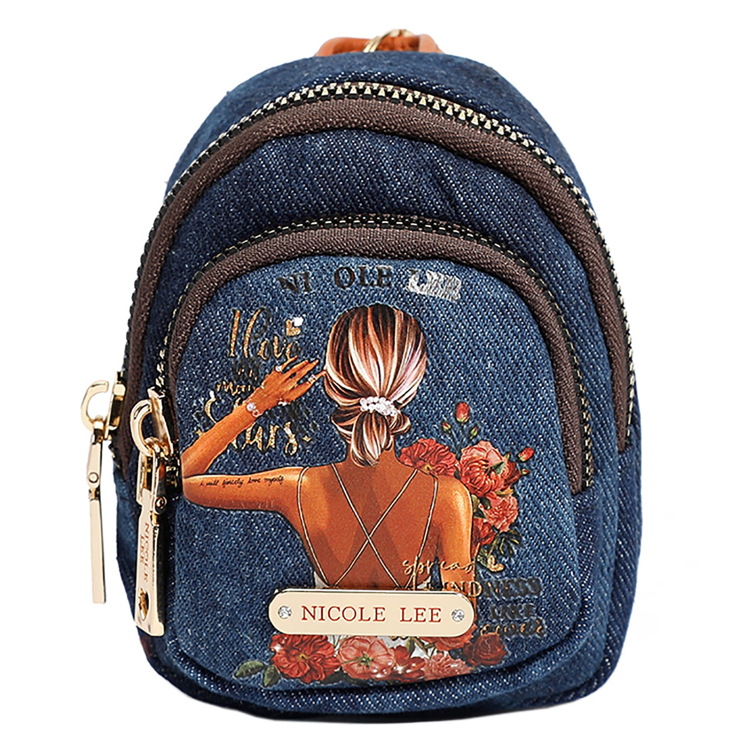Denim Backpack Coin Purse