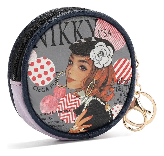 Round Coin Purse Keychain
