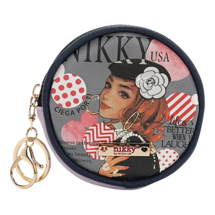 Round Coin Purse Keychain