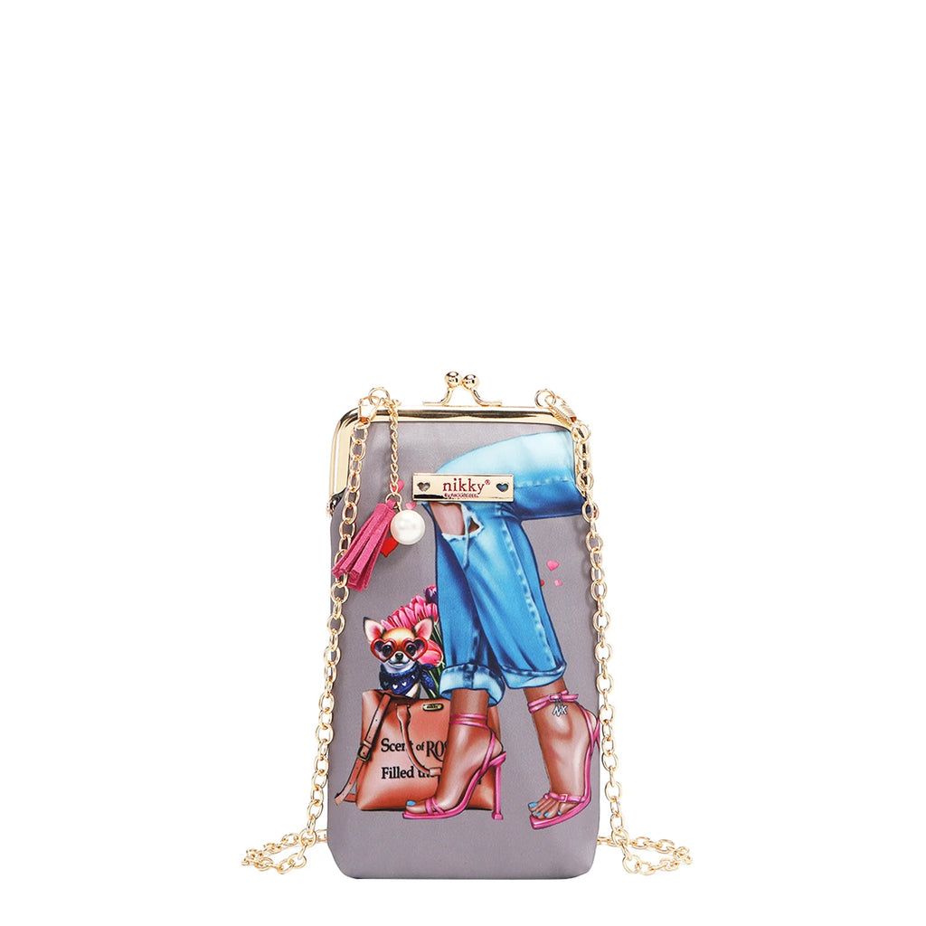 Kisslock Phone and Sunglasses Purse
