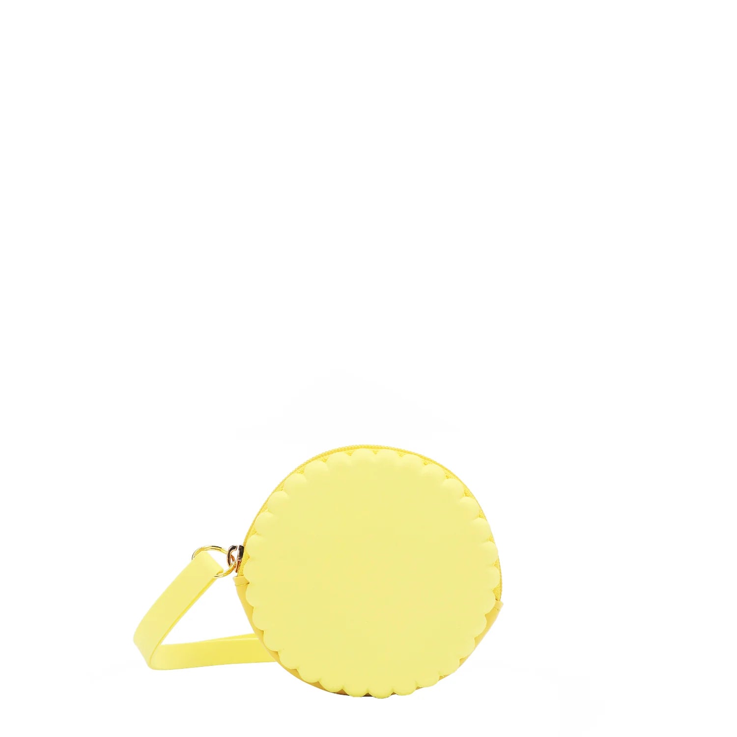 Silicone Round Zip Pouch with Wristlet
