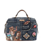 Denim Satchel Bag - SFM