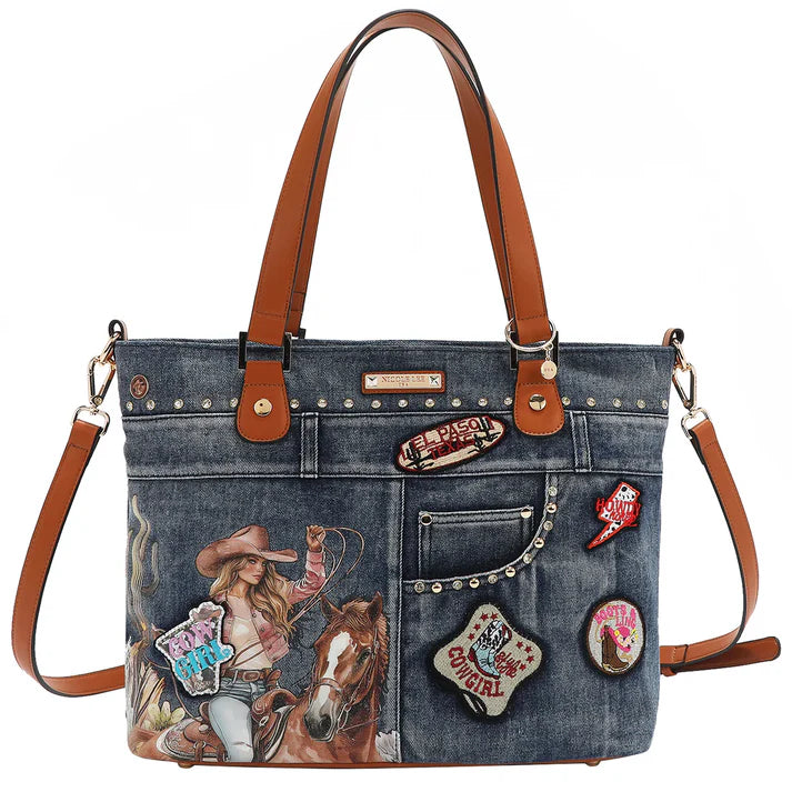Denim Shopper Bag - SFM