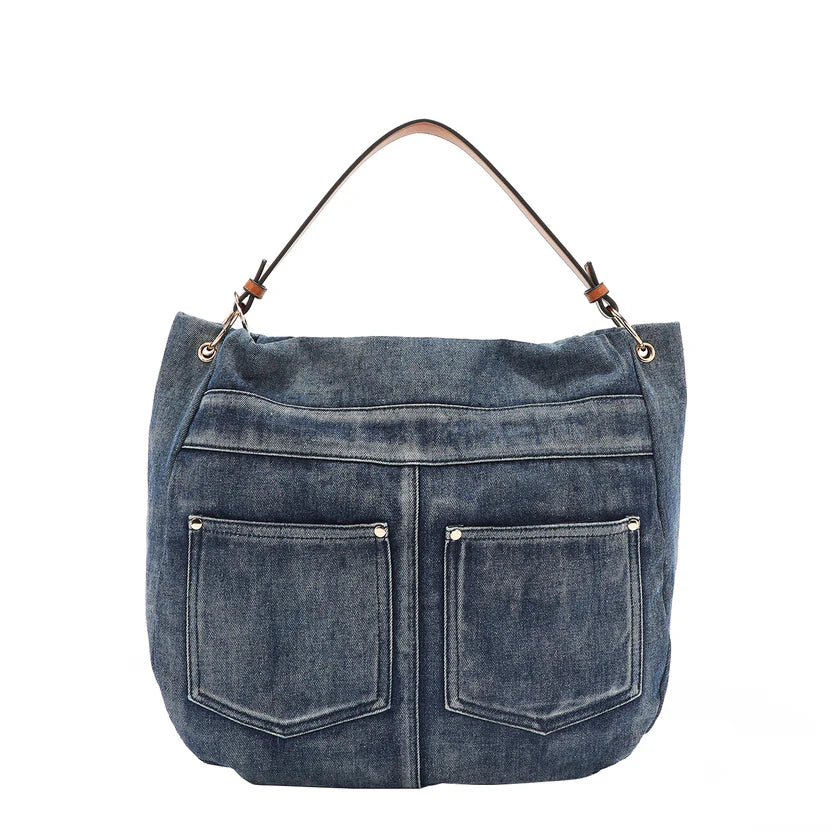Denim Hobo Bag - SFM