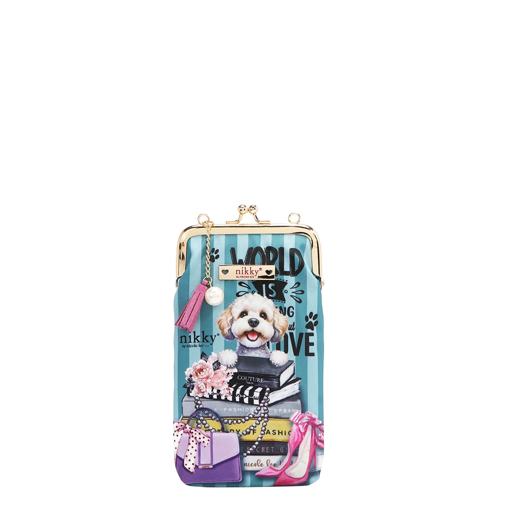 Kisslock Phone and Sunglasses Purse