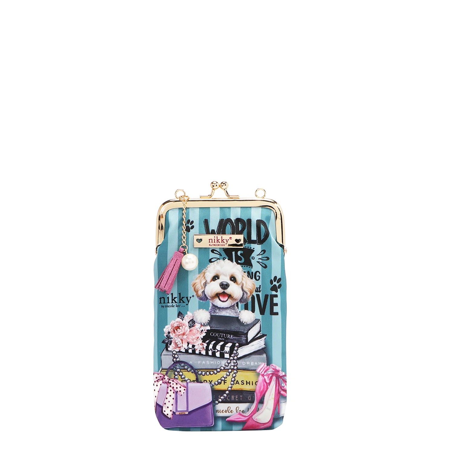Kisslock Phone and Sunglasses Purse