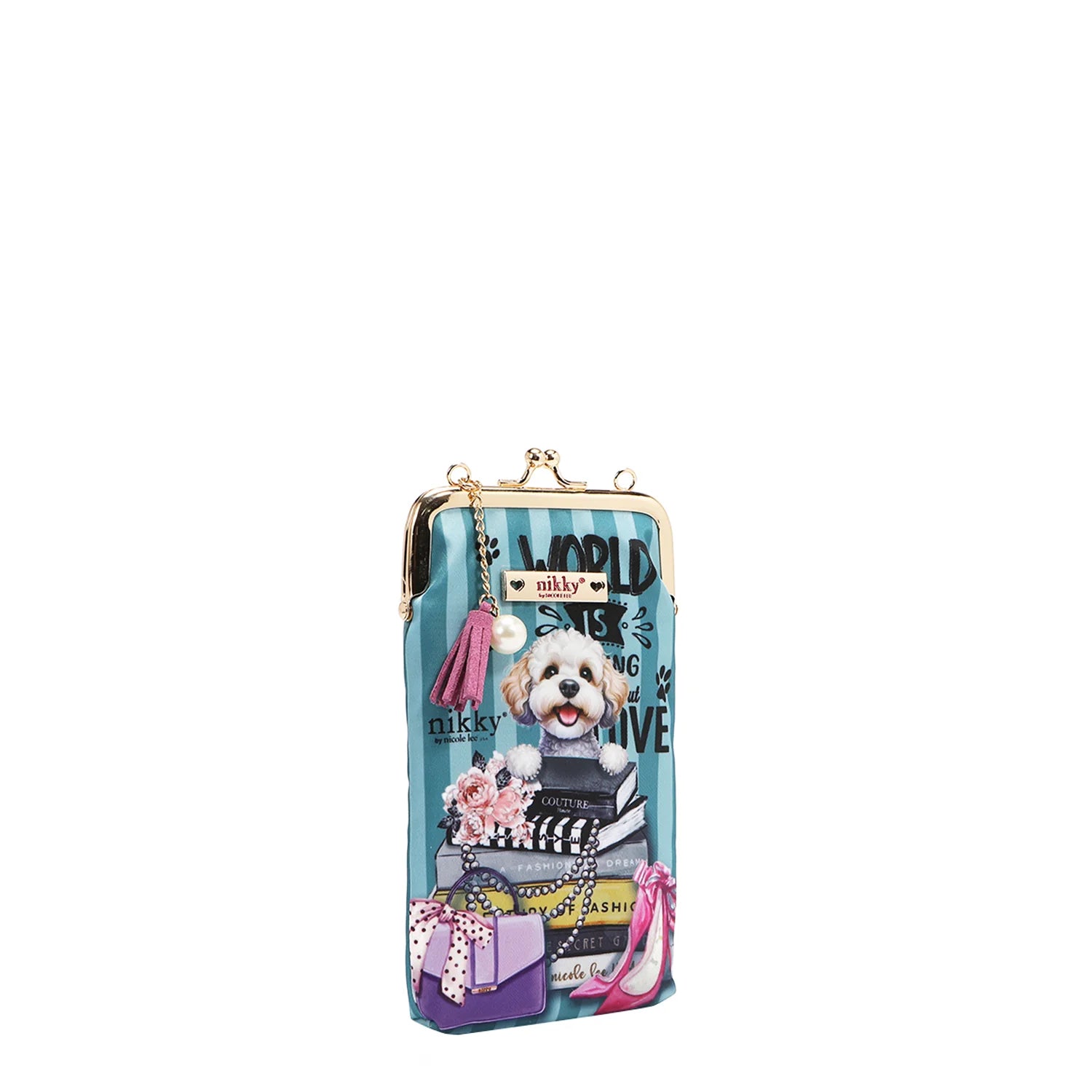Kisslock Phone and Sunglasses Purse