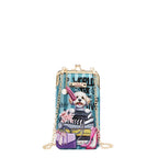Kisslock Phone and Sunglasses Purse