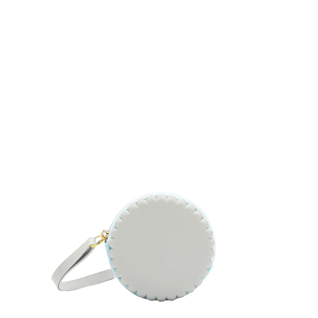 Silicone Round Zip Pouch with Wristlet