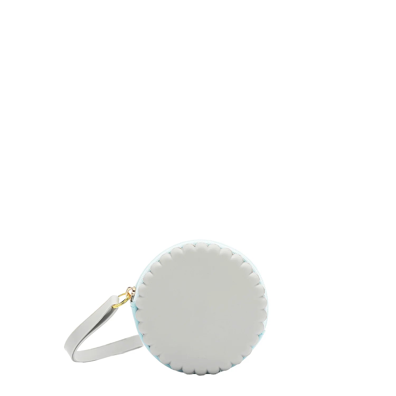 Silicone Round Zip Pouch with Wristlet