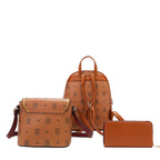 3PC Set Backpack, Crossbody and Wallet
