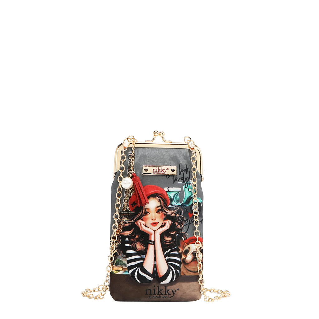 Kisslock Phone and Sunglasses Purse
