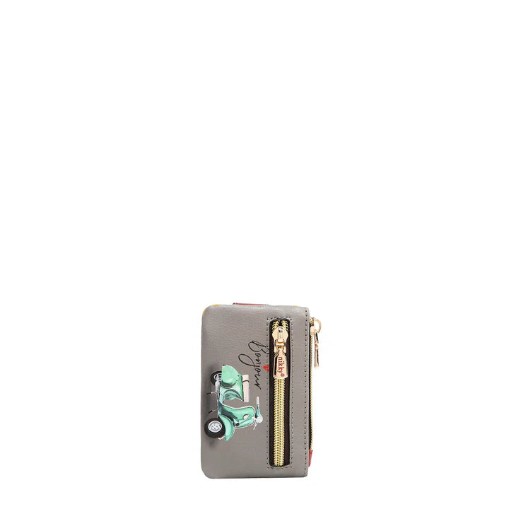 Mini Zip & Snap Button Card Holder