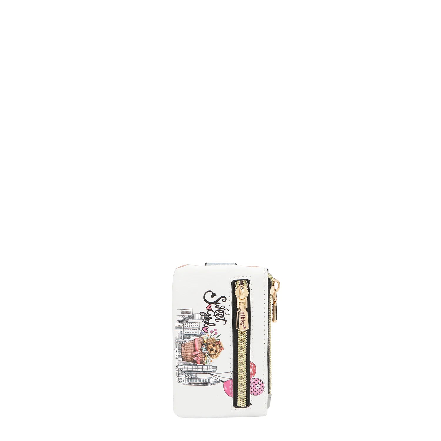 Mini Zip & Snap Button Card Holder