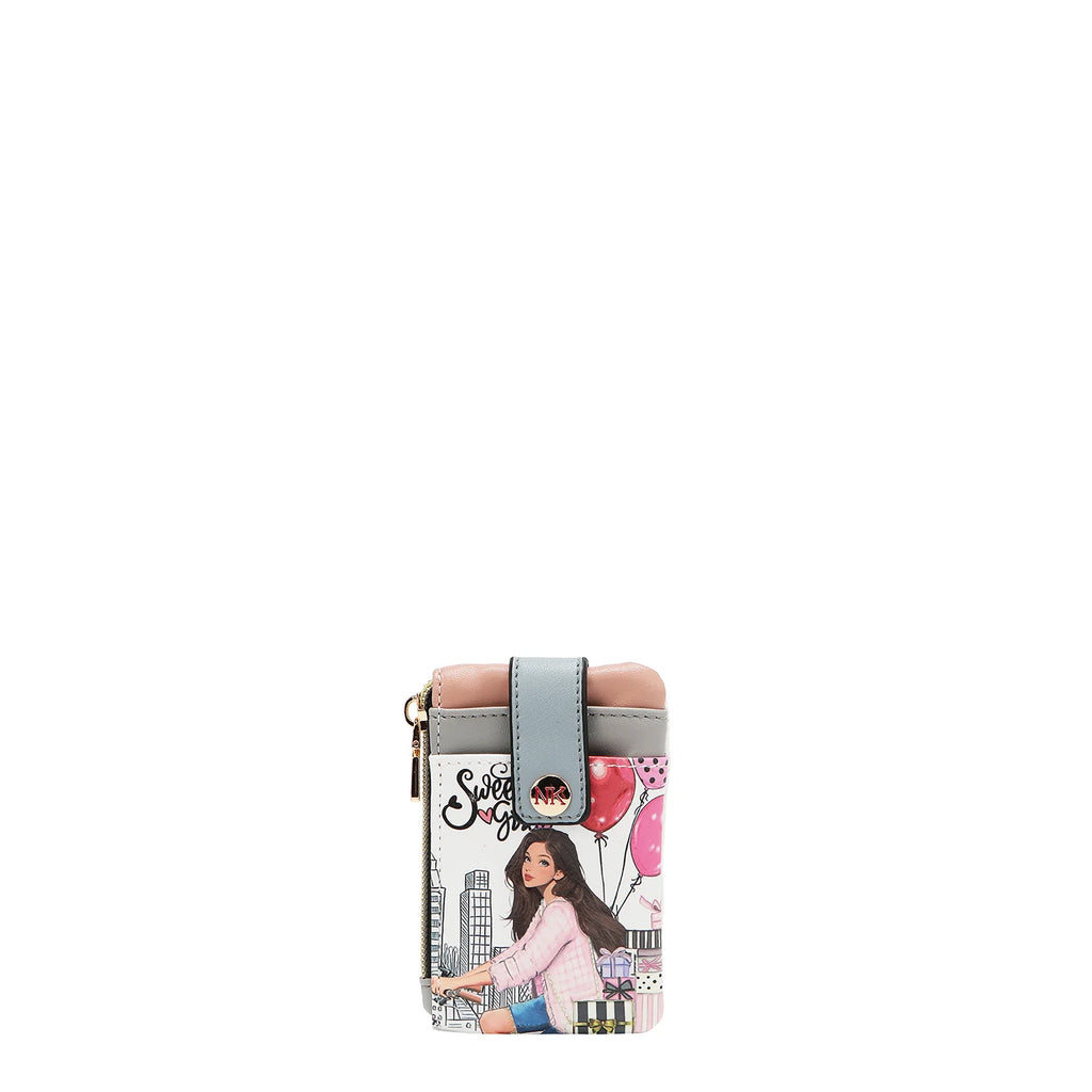 Mini Zip & Snap Button Card Holder