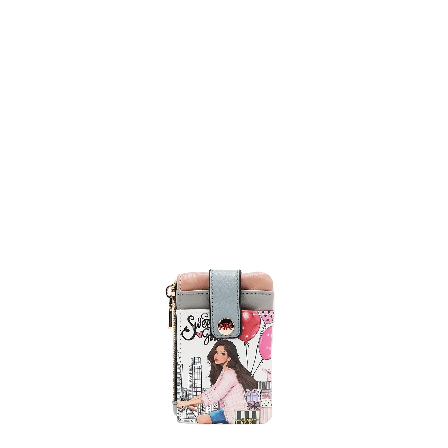 Mini Zip & Snap Button Card Holder