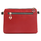 Zip & Snap Button Pouch Crossbody
