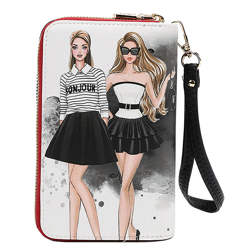 Medium Double Zipper Wallet