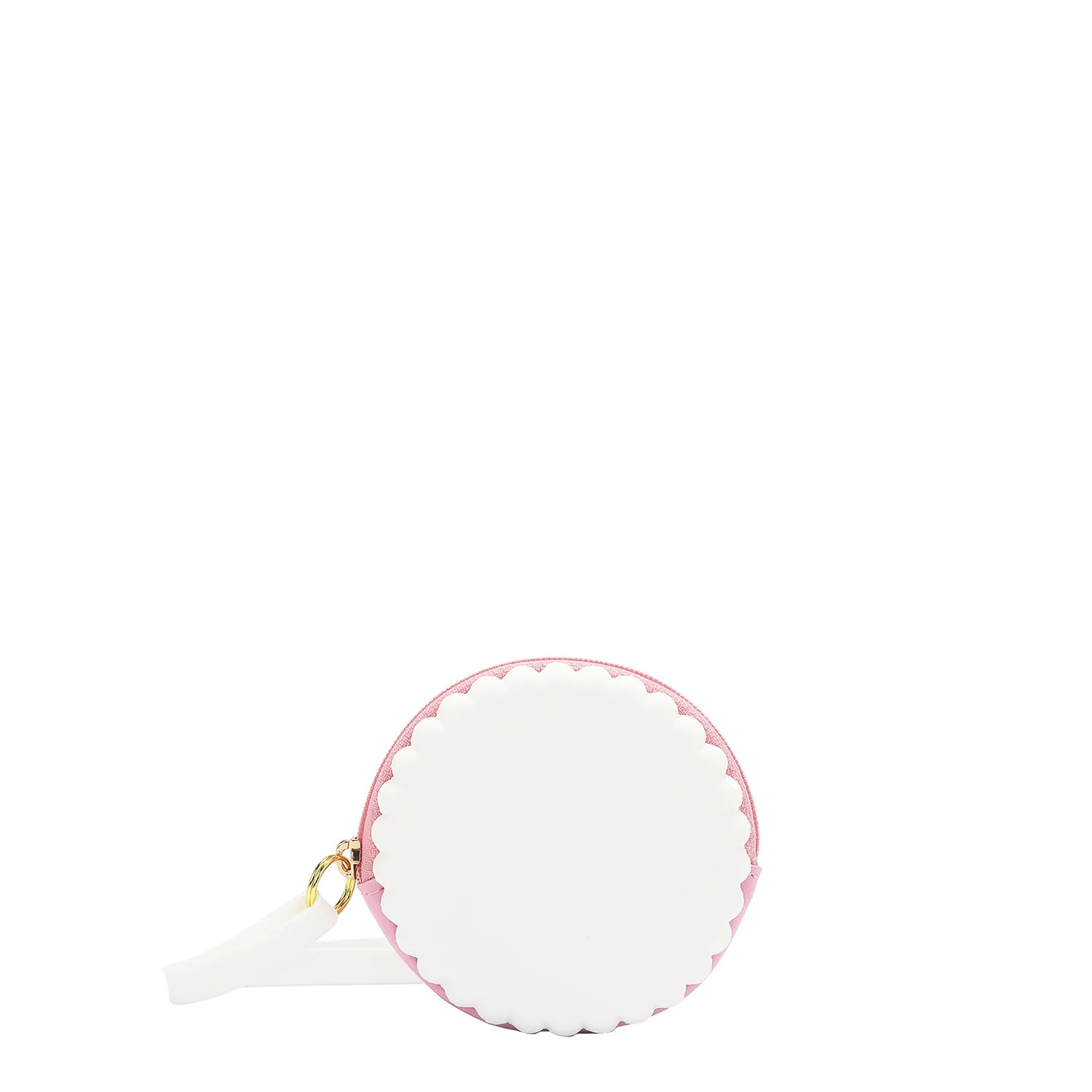 Silicone Round Zip Pouch with Wristlet
