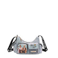 Checker Denim Shoulder Bag - LNO