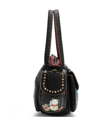 Denim Shoulder Bag - ALB