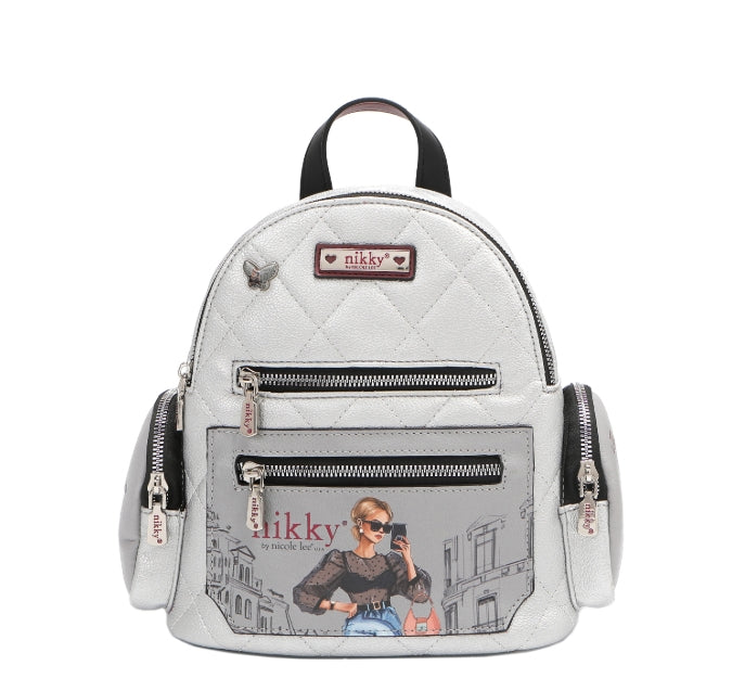 Checkered Mini Backpack