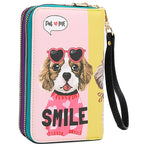 Medium Double Zipper Wallet