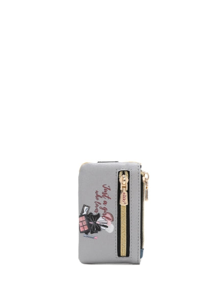Mini Zip & Snap Button Card Holder