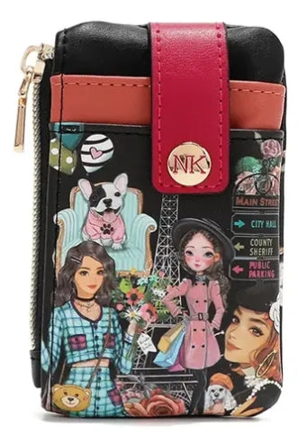 Mini Zip & Snap Button Card Holder