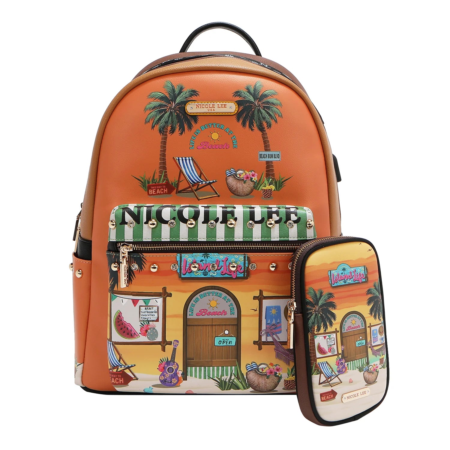 Backpack with USB Charging Port