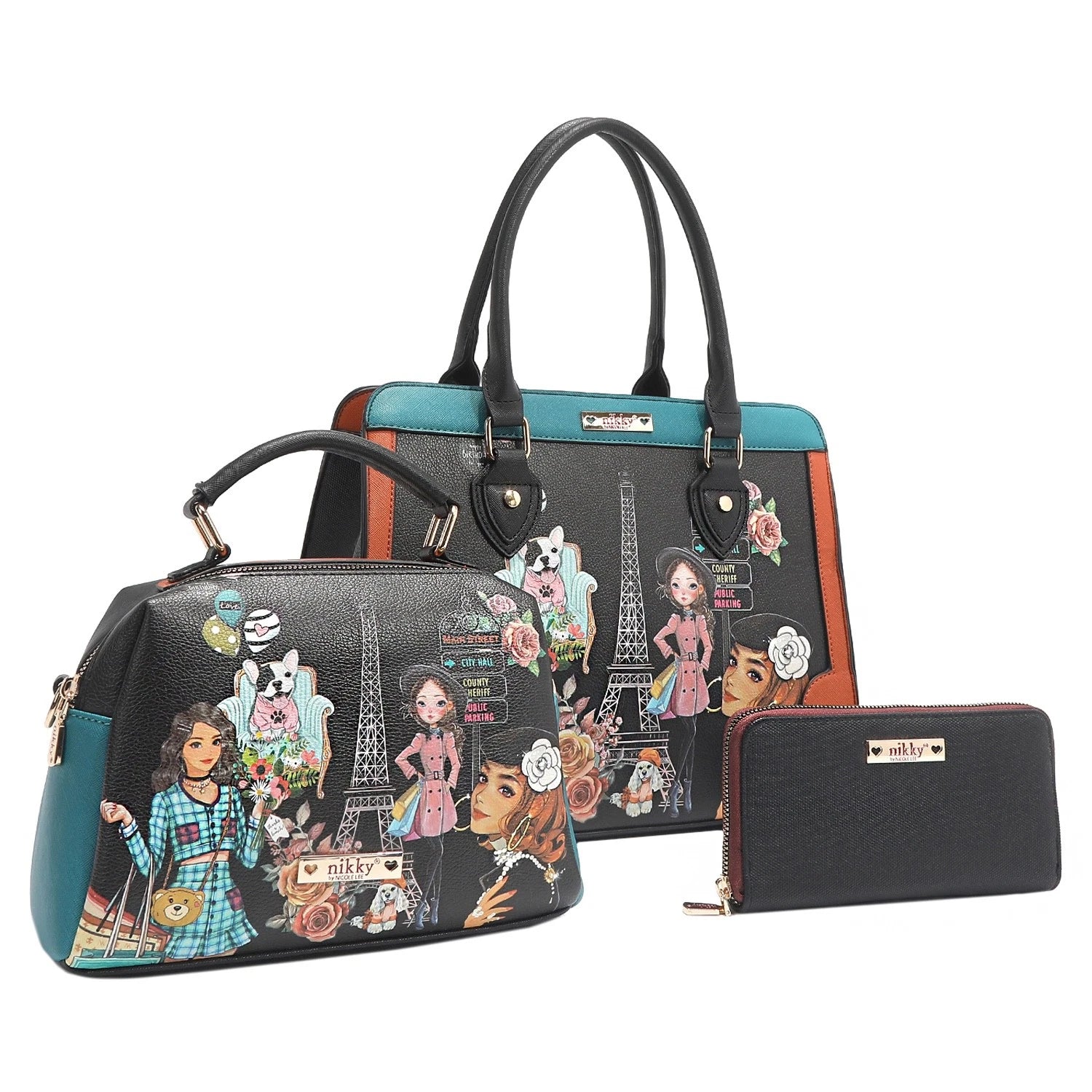 3PC Satchel, Crossbody & Wallet